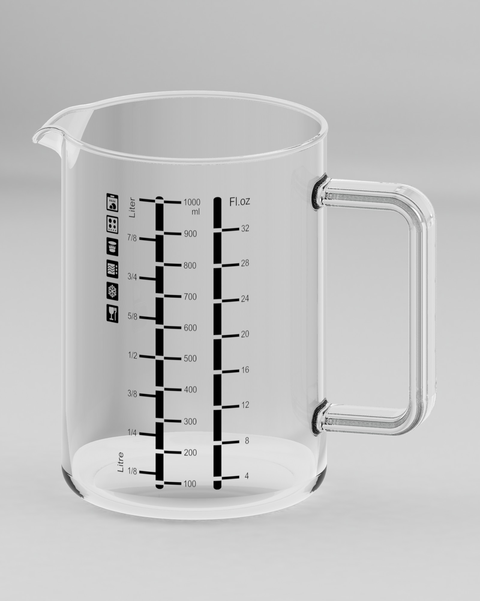 Messbecher „Simax“ klein 0,5l
