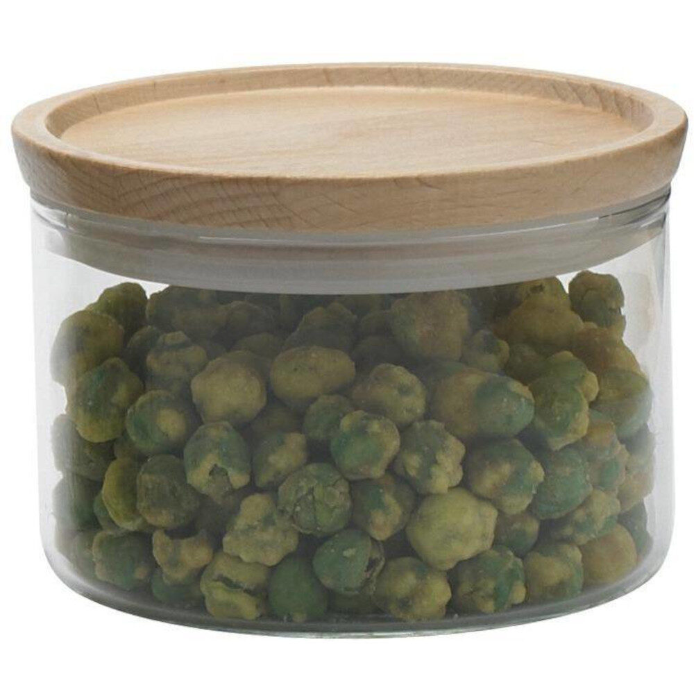 Stapeldose mit Holzdeckel klein, 0,4l - 2