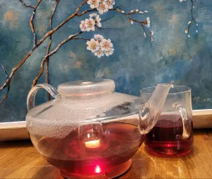 Teekanne, Leuchtkanne Lumos aus Glas, perfekt als Geschenk